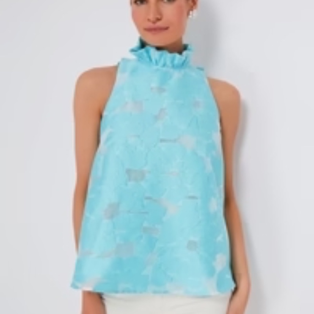 Tuckernuck Cyan Mason Summer Halter Top